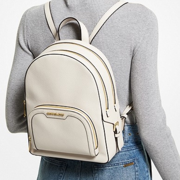 Michael Kors Jaycee Medium Pebbled Leather Backpack
Light Cream - Picture 2 of 16